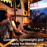 Laser Android LED Projector with Battery 1080p - Top-Down View