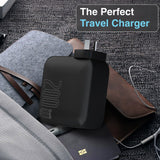 Laser PD3.0 200W GaN Wall Charger Black - Rear View