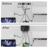 Laser PD3.0 200W GaN Wall Charger Black - Close-Up Angle