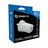 Laser ChargeCore USB-C 30W Dual PD Wall charger - Low Angle