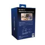 Laser 3 in 1 Wireless Charging Station Black - Close-Up Angle