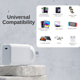 Laser ChargeCore 45W PD GaN USB-C Wall Charger - Top-Down View