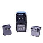 Laser 4-Port USB Travel Charger with Global Adapters