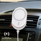 Laser MagSafe Car Vent Mount with 15W Wireless Charging - Side View