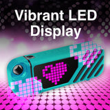 Laser LED Karaoke with 2 Mics Aquatic Awe - Front View