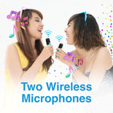 Laser LED Karaoke with 2 Mics Aquatic Awe - Extra Image