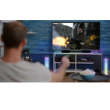 Precision RGB Gaming Soundbar with Subwoofer - Side View