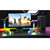 Precision RGB Gaming Soundbar with Subwoofer - Top-Down View