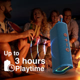 Laser Splash Proof Bluetooth Speaker Blue - 45-Degree Angle