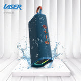Laser Splash Proof Bluetooth Speaker Blue - Close-Up Angle
