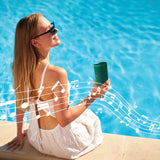 Laser Splash Proof Bluetooth Speaker Green - Rear View