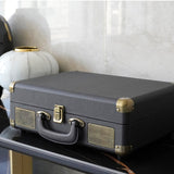 Bluetooth Suitcase Turntable with Speaker - Side View