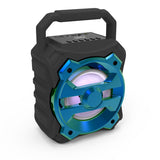 Laser Portable Bluetooth Speaker with FM Radio & USB - Front View