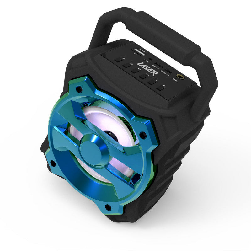 Laser Portable Bluetooth Speaker with FM Radio & USB