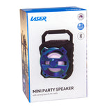 Laser Portable Bluetooth Speaker with FM Radio & USB - Top-Down View