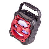 Laser Portable Bluetooth Speaker Red - Side View