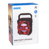 Laser Portable Bluetooth Speaker Red - Top-Down View