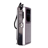 Laser Pocket Radio AM FM Built-in Speaker and Earphones Socket - Side View