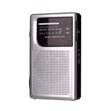 Laser Pocket Radio AM FM Built-in Speaker and Earphones Socket - Top-Down View