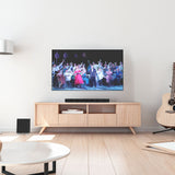 Laser Optical Soundbar with Wireless Sub-woofer - Side View
