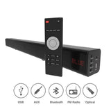Laser Optical Soundbar with Wireless Sub-woofer - Rear View