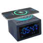 Laser Alarm Clock with Wireless Charging & Bluetooth