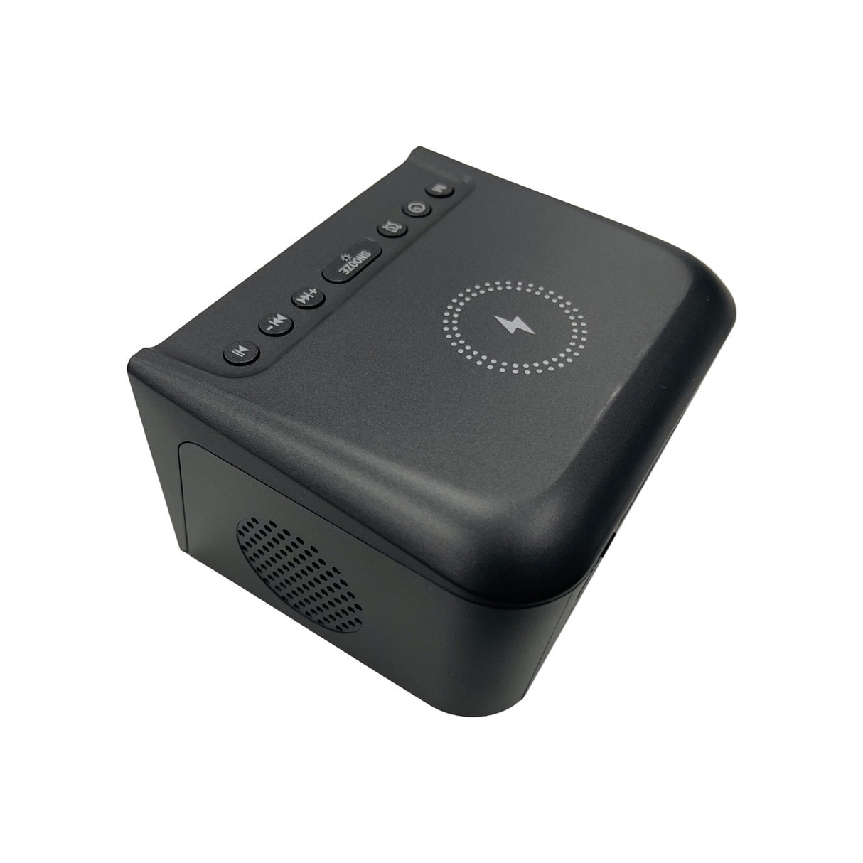 Laser Alarm Clock with Wireless Charging & Bluetooth