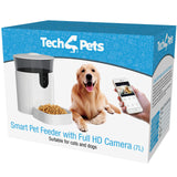 Tech4Pets 7L Smart Pet Feeder with HD Camera & App Control - Close-Up Angle