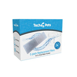 Tech4Pets 5-Pack Water Fountain Replacement Filters