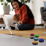 Tech4Pets 6-Pack Talking Buttons for Interactive Pet Communication - Side View