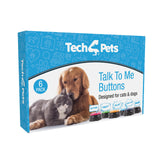 Tech4Pets 6-Pack Talking Buttons for Interactive Pet Communication - Close-Up Angle