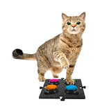 Tech4Pets Black Mat 2-Pack for Talking Buttons & Floor - Front View