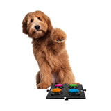 Tech4Pets Black Mat 2-Pack for Talking Buttons & Floor - Side View