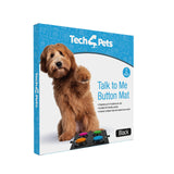 Tech4Pets Black Mat 2-Pack for Talking Buttons & Floor - Rear View