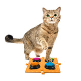 Tech4Pets Orange Mat 2-Pack for Talking Buttons & Floor - Front View