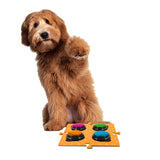 Tech4Pets Orange Mat 2-Pack for Talking Buttons & Floor - Side View