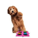 Tech4Pets Pink Mat 2-Pack for Talking Buttons & Floor - Front View