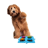 Tech4Pets Blue Mat 2-Pack for Talking Buttons & Floor - Front View