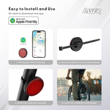 Laser Round Red Reflector Smart Tag - 45-Degree Angle