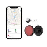 Laser Round Red Reflector Smart Tag - Close-Up Angle