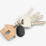 Laser Mini Smart Tag with Apple Find My Tracking Black - Front View