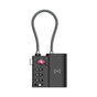 Laser TSA Lock Smart Tag with Rechargeable Battery Black