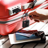Laser TSA Lock Smart Tag with Rechargeable Battery Black - Front View