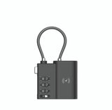 Laser TSA Lock Smart Tag with Rechargeable Battery Black - Low Angle