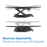 Laser TV Wall Mount with Extension Tilt for 37 inches - 80 inches Panels - Side View