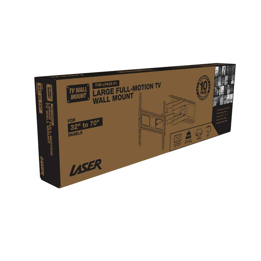 Large Full Motion TV Wall Mount 32 inches - 70 inches Panels