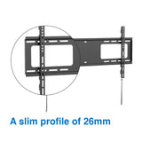 Extra Large Fixed TV Wall Mount 43 inches - 90 inches Panels - Side View