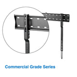 Ultra Slim Fixed TV Wall Mount suits 43 inches - 80 inches Panels - Side View