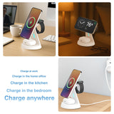 Laser 3 in 1 Wireless Charging Stand White - Extra Image