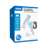 Laser 3 in 1 Wireless Charging Stand White - Extra Image
